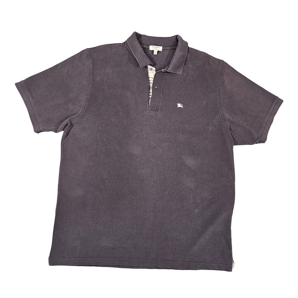 BURBERRY LONDON MEN’S CLASSIC FIT POLO SHIRT – BROWN – 100% COTTON – CLEAN